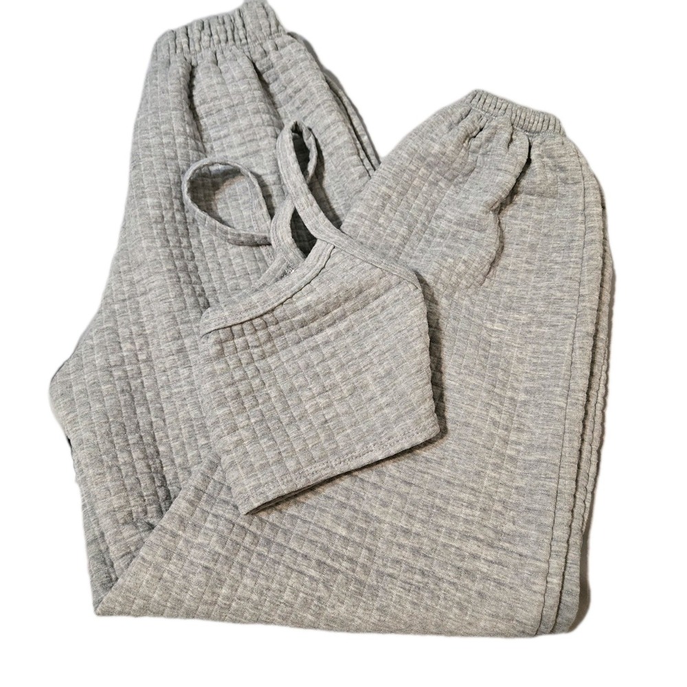 Princess Polly Arabella Sweat Set Textured Waffle Knit Camisole/Jogger Sz 2 NWOT